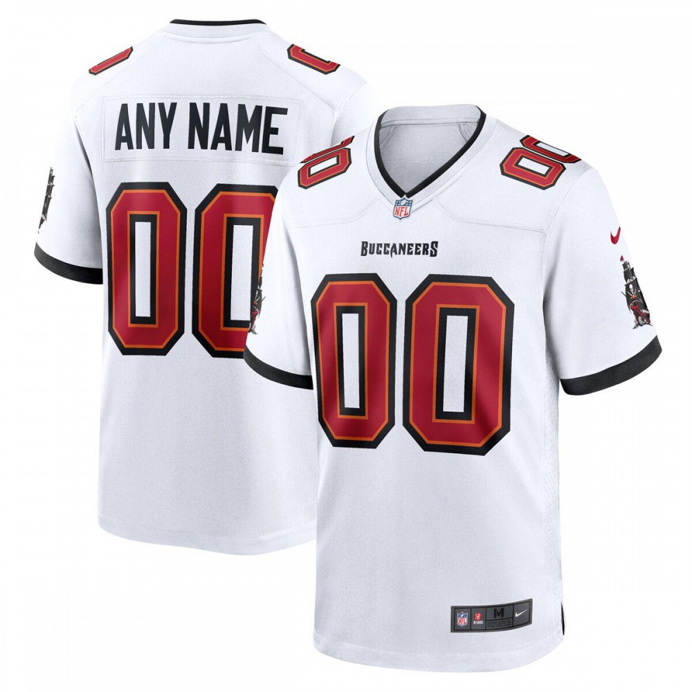 Nike Tampa Bay Buccaneers Custom Game Jersey - White-GridironStore